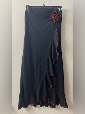 Strapless dress with red Trim - Women dress